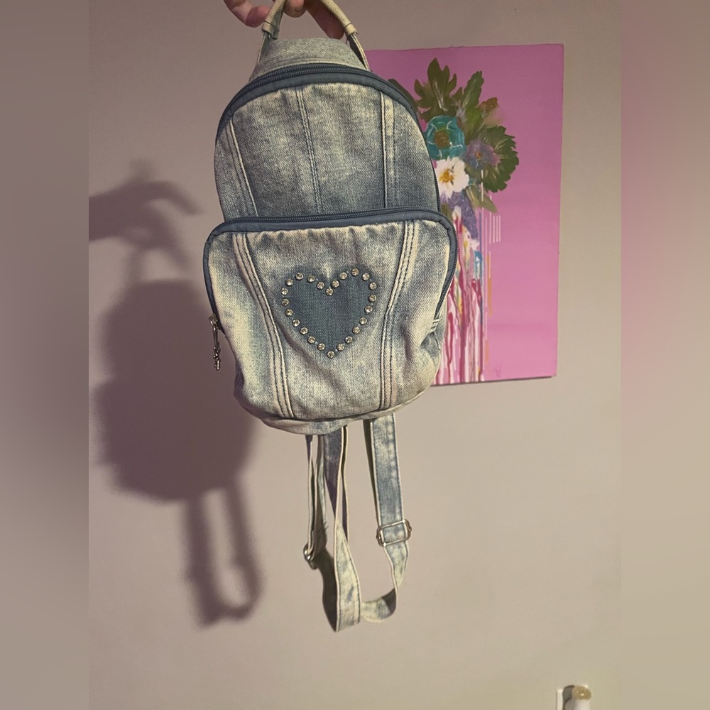 dollskill delias denim mini backpack